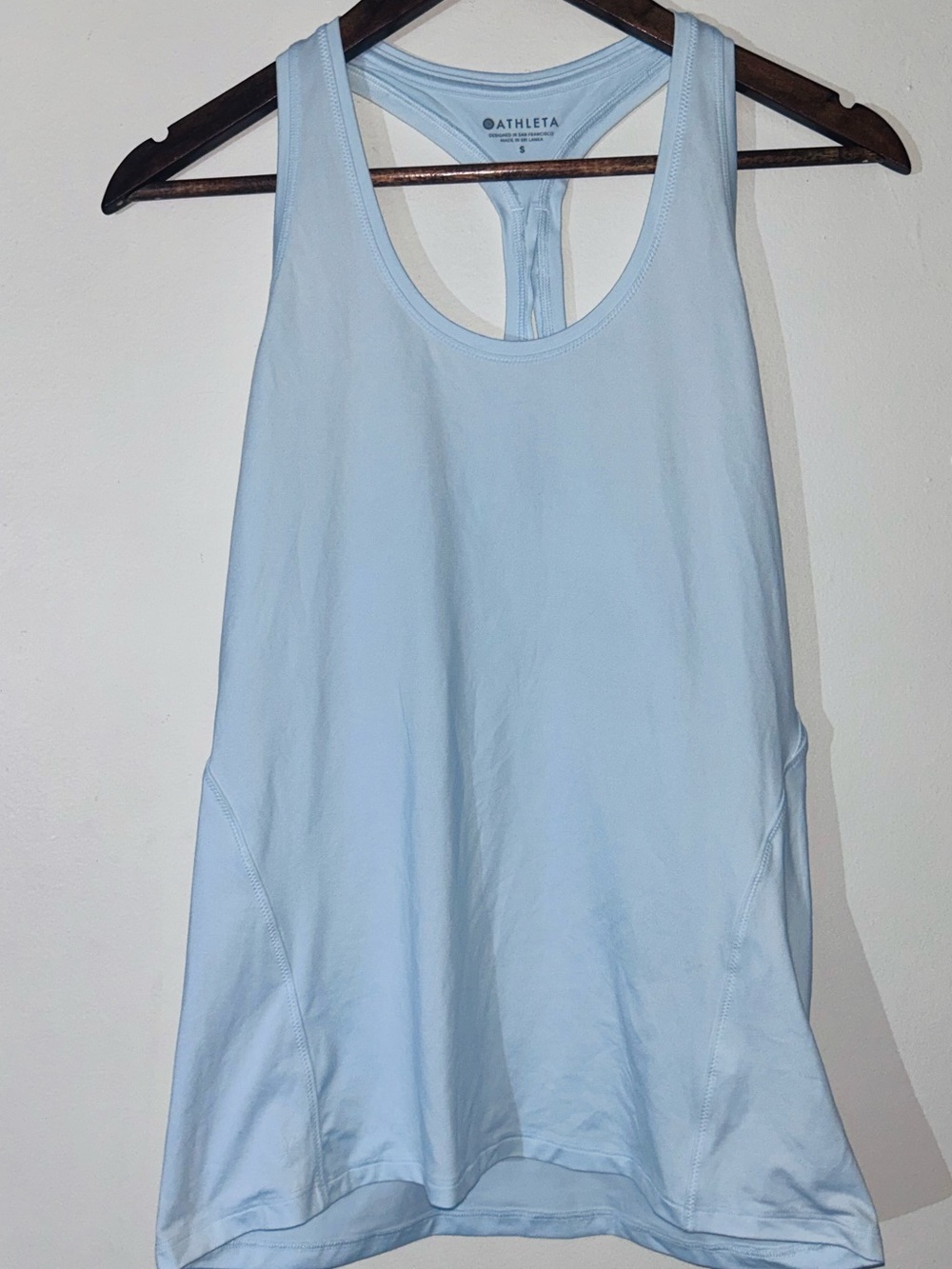 Athleta Light Blue Keyhole Racerback Workout Tank Top | Size Small